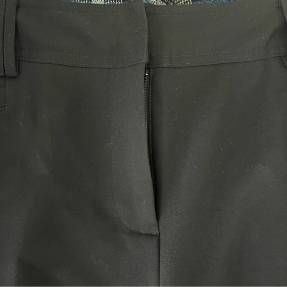 Women's DRESS BARN black w/buttons, capri/cropped pants slacks, size 10 - Picture 4 of 8